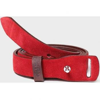 Cinturón de Mujer Toni Pons Nicol Rojo en Combinación Textil y Piel, Ancho 2.5 cm