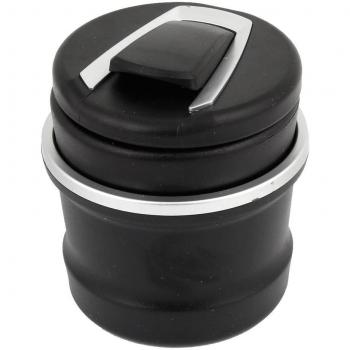 Cenicero - TOOGOO(R)Cenicero de plastico negro con luz LED azul