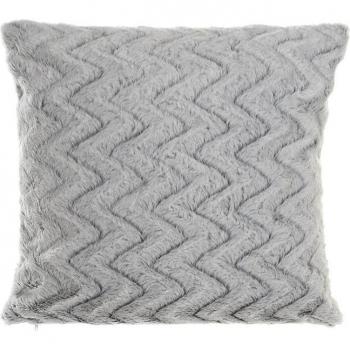 Cojín decorativo de poliéster con diseño zigzag bicolor