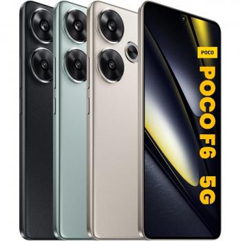 Smartphone Xiaomi Poco F6 5G 8GB+256GB Doble SIM Negro