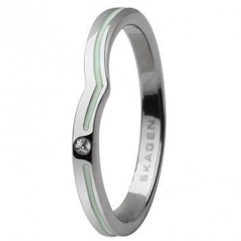 Anillo de acero inoxidable para mujer Skagen JRSA018SS7 Talla 15