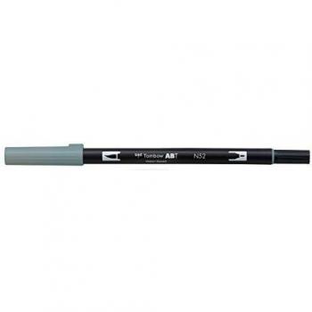Rotulador Tombow ABT Dual Brush Pen con Doble Punta, una Pincel y otra Fina, Acuarelable, Color Cool Grey 8 (N52)