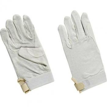 Harry Hall Pimple Grip - Guantes, tamaño L, color blanco