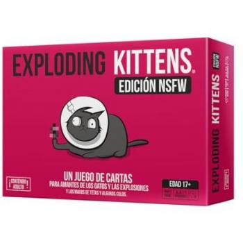 Juego de Cartas Exploding Kittens NSFW | Para Amantes de los Gatos y las Explosiones | A Partir de 17 Años | De 2 a 5 Jugadores | Duración: 15 Minutos