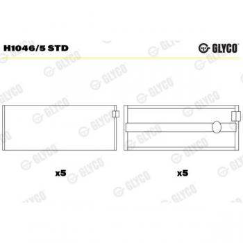 Glyco H1046/5 STD Cojinete de cigüeñal