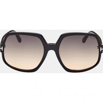 Tom Ford Women's Black Geometric Acetate Sunglasses FT0992 (01B) 60MM