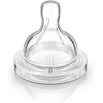 Philips Avent SCF635/27 - Tetina de silicona anti-cólicos Clásica de flujo variable, 3m+