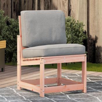 Silla de jardín de madera maciza Douglas 50,5x55x77 cm Marrón