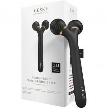 GESKE - SMART APP GUIDED Rodillo facial sónico 4 en 1 - Black Gold