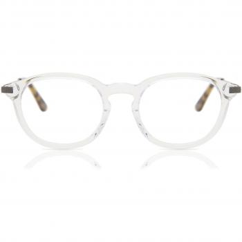 Oval Clip-On Plastic Women’s Prescription Glasses - Size 49 - Clear - Blue Light Block Available - SmartBuy Collection