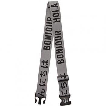 Herschel Cinturón de Equipaje, Gris Jaspeado/Negro, Talla única, Cinturón para Equipaje