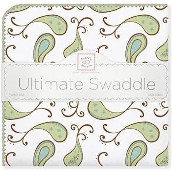Diseños Swaddle - Cubierta Multiusos bebé, razón: la cachemira, verdes