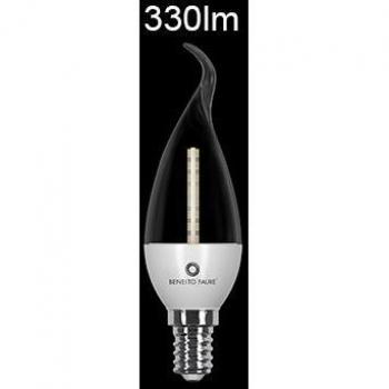 Beneito 4 Watt Bombilla LED E14 Deco color luz blanca cálida vela