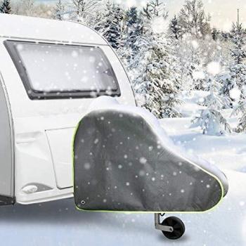 innislink Cubierta para Remolque de Caravana, Cubierta de Enganche para Remolque Universal Funda Protectora para Lanza de Caravana Acoplamiento Duradera Impermeable Proteger contra Lluvia y el Polvo
