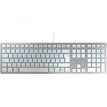 Teclado Cherry KC 6000C para Mac USB-C QWERTY Inglés US Plata