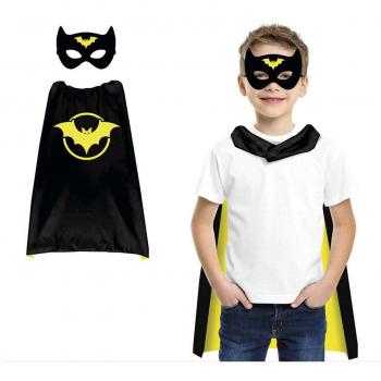 CONJUNTO INFANTIL SUPER HEROE CAPA Y ANTIFAZ GUICRA