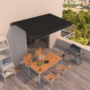 Toldo retráctil manual Suntent 400x350 cm antracita