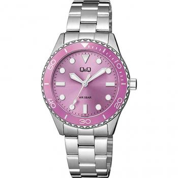 Reloj Mujer Q&Q BY CITIZEN STANDARD (Ø 36 Mm) Género Mujer Acero Inoxidable 5 Atm Cuarzo