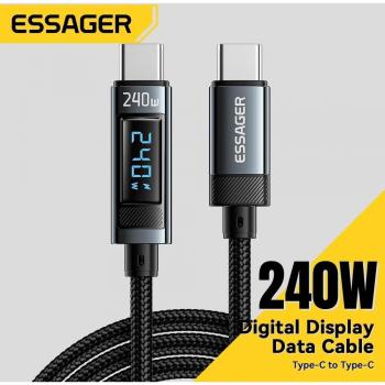 Cable USB C a USB C 240W 5A PD 3.1 para carga rápida iPhone 15, Laptop y MacBook Pro