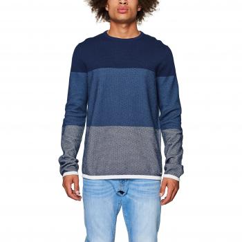 edc by Esprit 088cc2i006, Suéter para Hombre, Azul