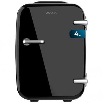 Cecotec MiniCooling Habana Black 4L Mini Nevera Portátil, Funcionamiento Dual 12 V-220 V, Compatible con Coches y Caravanas