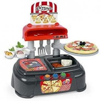 Chicos - Pequeño Chef Pizzeria de Juguete con 37 Accesorios Incluidos, a Partir de 3 Años, Medidas - 50 x 32 x 40 cm