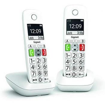 Teléfono Inalámbrico Gigaset E290 Duo Blanco