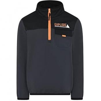 Forro polar LEGO Wear Lwsaipal 701 gris infantil - 92, sudadera unisex con media cremallera, tejido de forro polar, diseño cómodo y cálido, ideal para actividades al aire libre