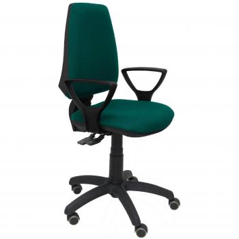 Piqueras y Crespo Silla Elche S Bali Verde Claro Brazos FIJOS Rueda Oficina, Tela, 109x46x46 cm