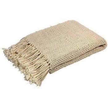 Kave Home - Manta Pearle 100% algodón Blanco 130 x 170 cm