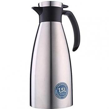 Emsa 514499 - Jarra isotérmica con asa protegida, Negro, 1,5 L