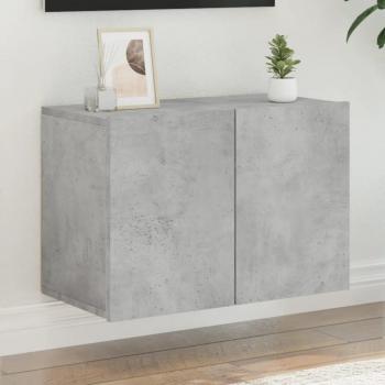 Mueble TV de pared de hormigón gris 60x30x41cm Vidaxl