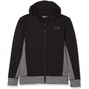 The North Face Kids TNF Sudadera con capucha Mountain Slacker, Niños, TNF Black/TNF Medium Grey Heather,  M