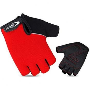 447280VAR - Guantes Ciclismo Ciclista Bicicleta Classic Color Rojo/Negro Talla M