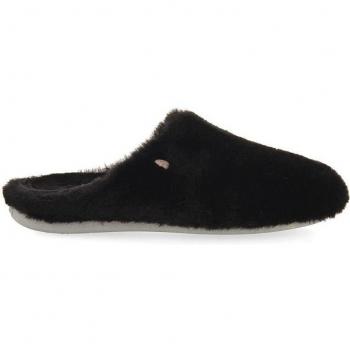 Zapatillas de Casa Abiertas de Mujer Recicladas - Negro
