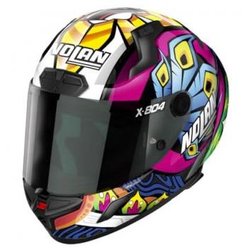 Nolan Casco Integral X-804 RS Ultra Carbon Hot Lap Chaz Davies Replica Multicolor L
