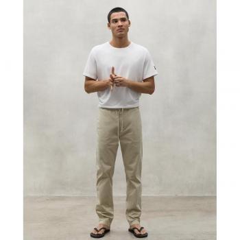 Ecoalf Men's Slim-Fit Cargo Trousers - Sustainable Beige Organic Cotton, Size W30
