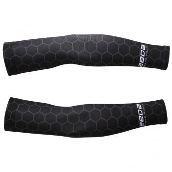 Bwiv Unisex Manguitos del Brazo para Deportes Anti UV UPF 40+ en Forma de Panal Manguitos refrescantes para Actividades al Aire Libre 1 par Negro M