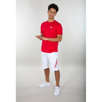 Camiseta Alpha Industries Backprint - Blanco Rojo (S)