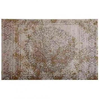 Alfombra de Algodón Beige 160 x 230 cm Estilo Oriental Vintage Patrón Envejecido Beykoz