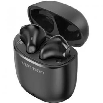 Auriculares Inalámbricos Vention NBGB0 Bluetooth 5.3 con Estuche de Carga, Autonomía 7h, Color Negro