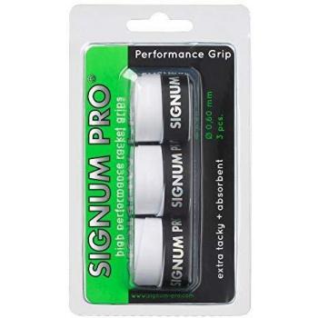 Signum Pro Performance Grip - Pack de 3 overgrip, Color Blanco, Talla única