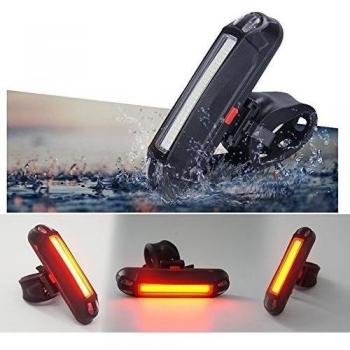 Xcellent Global Luz trasera USB recargable para bicicleta o casco. Luz LED de 100 lúmenes LD100R