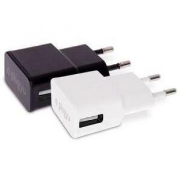 Cargador Pared 1USB Negro Plugyu