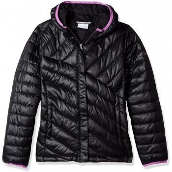 Columbia Powder Lite Puf Chaqueta, Niñas, Negro