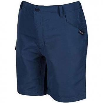 Regatta Sorcer II-Pantalón Corto Y Ligero De Deporte con Elementos Reflectantes Shorts, Niños, Dark Denim, 14 yr