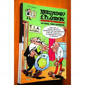 Mortadelo y Filemón y Rompetechos, los demás, todos maltrechos