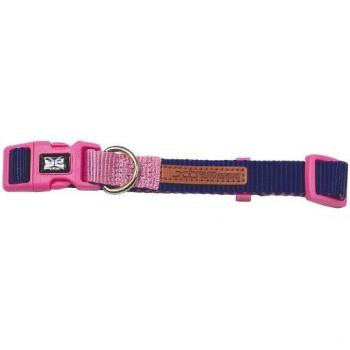 Collar de Nylon X-Trm Doble Premium Azul y Rosa