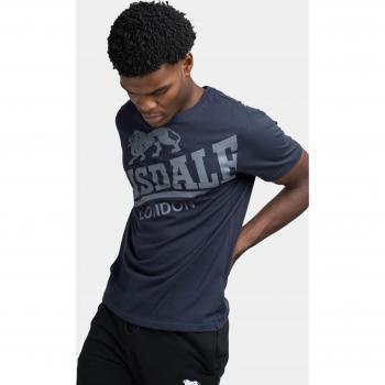 Camiseta Lonsdale Watton manga corta azul marino - XXL, 100% algodón, diseño clásico, logo de Lonsdale en el pecho, corte regular, ideal para uso diario y actividades deportivas