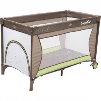 Babymoov Sweet Night - Cuna de viaje plegable, color topo y almendra